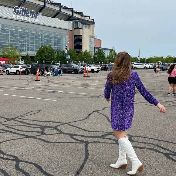 Speak Now Purple Sequin Dress - Perfect for Eras Tour! - Picture 4 of 5
